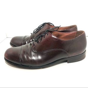 Bostonian Classic Brown Leather Oxfords Sz 12W